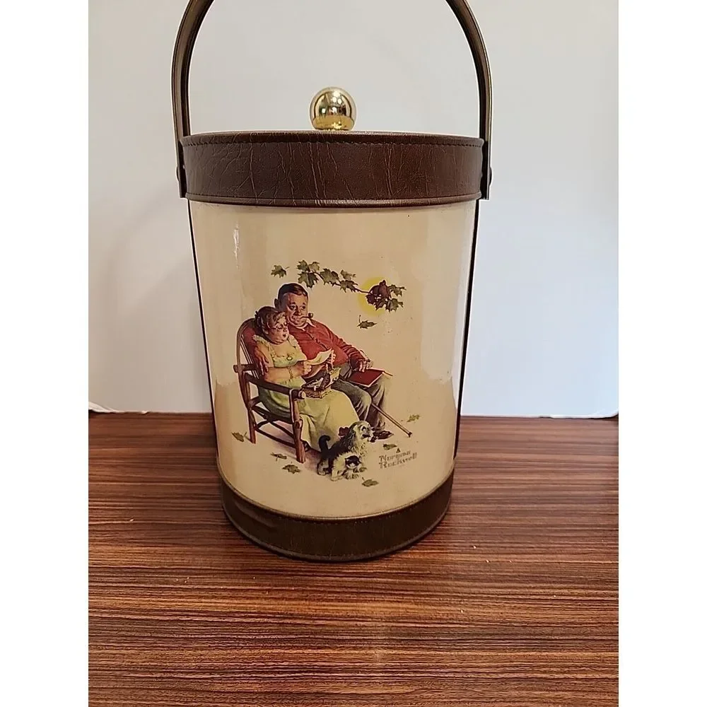 Norman Rockwell Ice Bucket Mid- Century‎ Vintage Prints